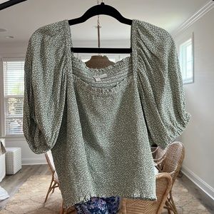 Loft smocked top